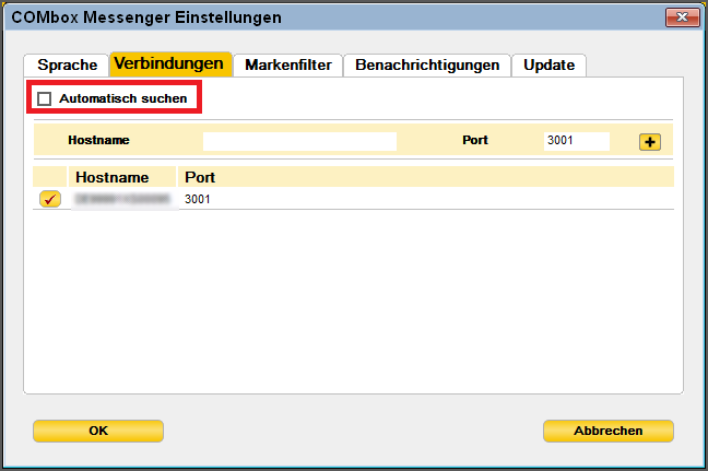 Messenger - Verbindungen